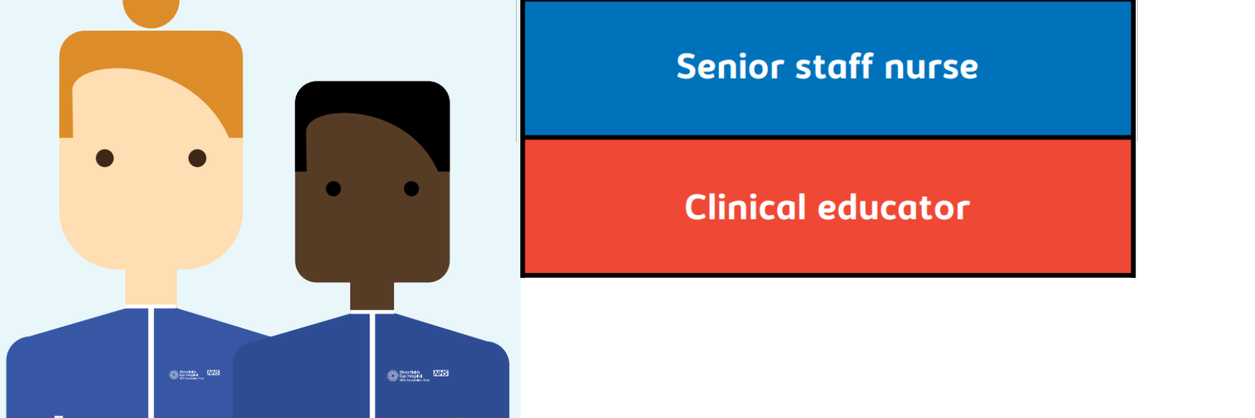 Infrographic of Nursing career development senior staff nurse
