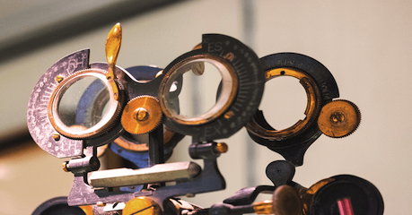 Education photo of eye test instruments