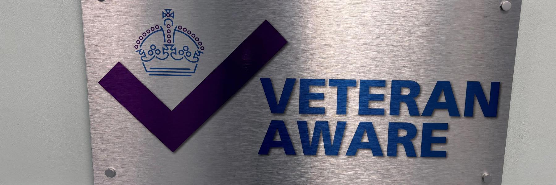 Photo of City Road veteran aware plaque