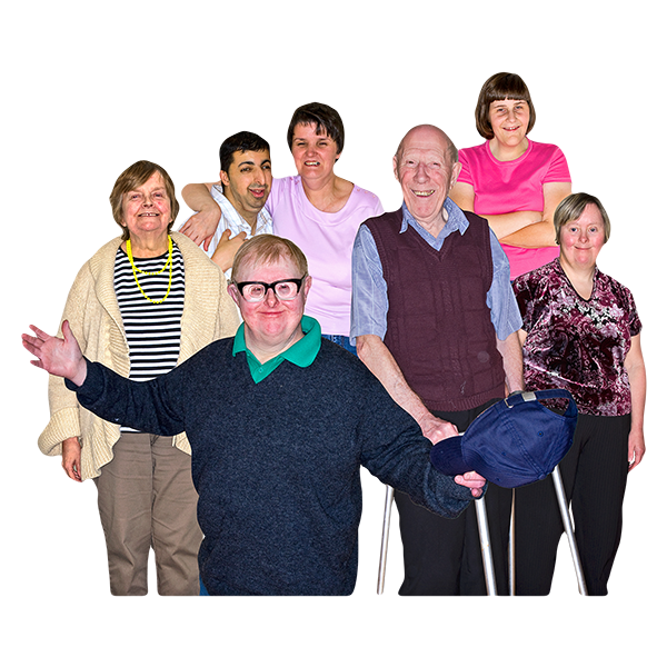 A group of people easy read