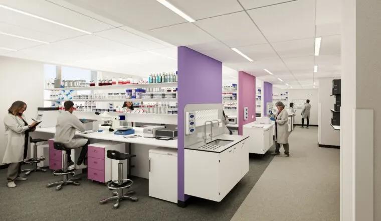 New centre lab - CGI image