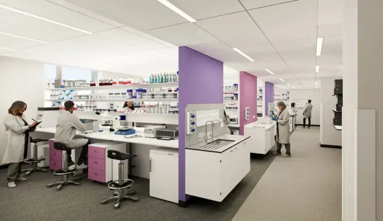 New centre lab - CGI image